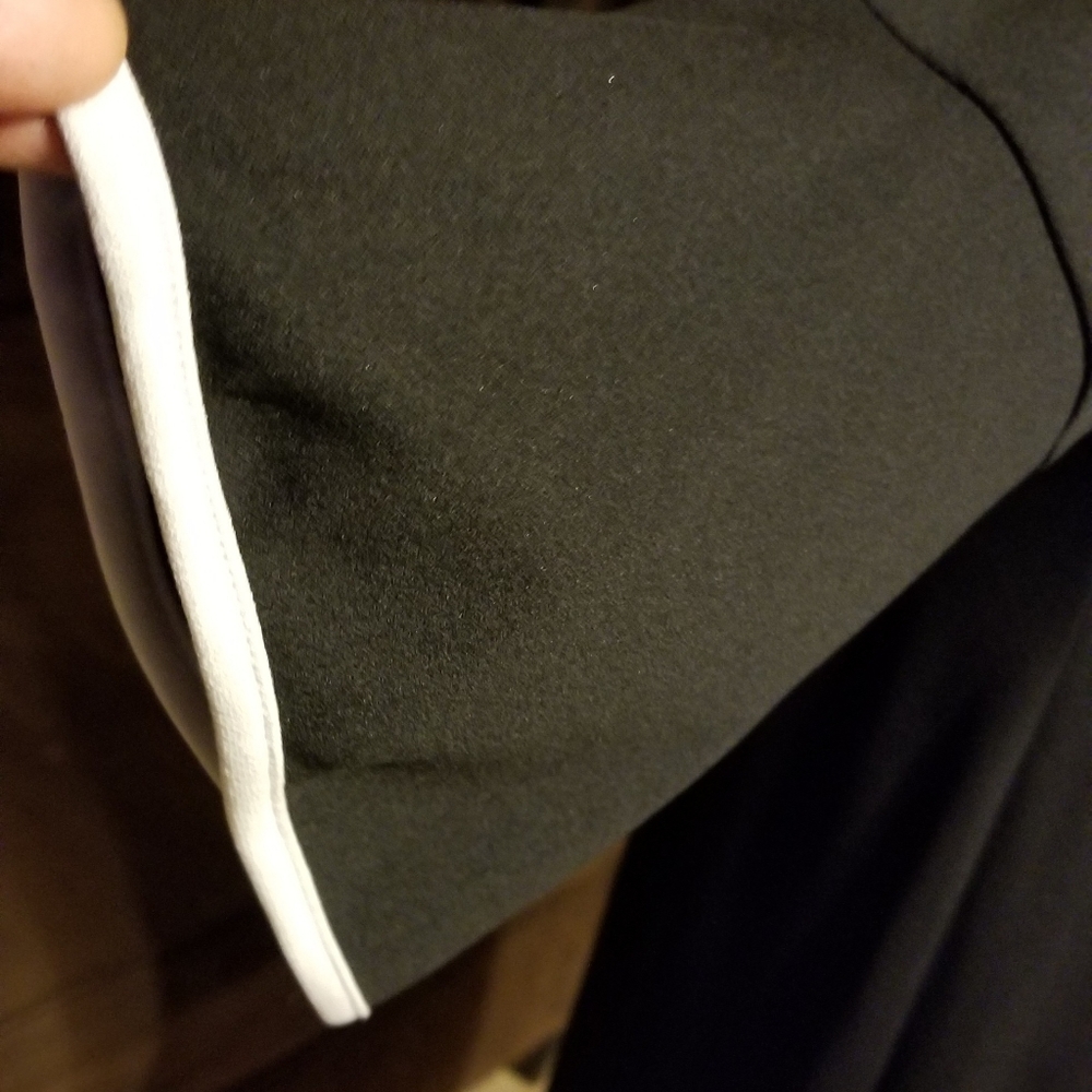 Black Dress trimmed in White